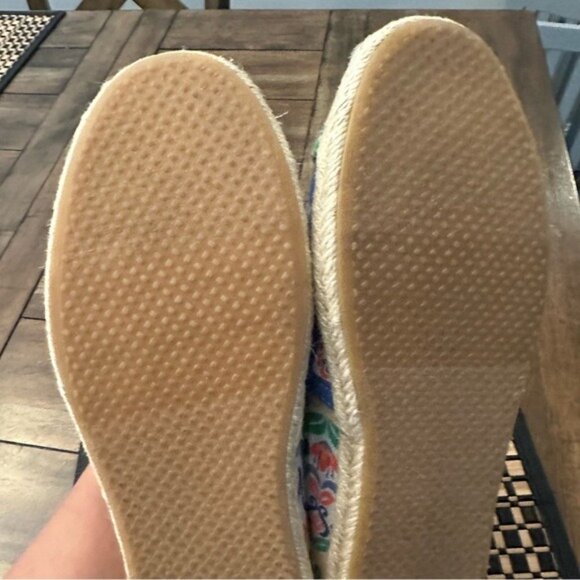 TOMS Alpargata Rope Espadrille Jacquard - Red Multi Mediterranean Tiles Size 9 - Picture 8 of 11
